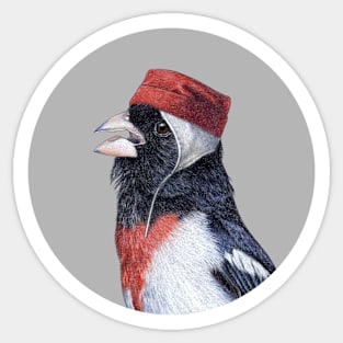 Rose-breasted grosbeak Sticker